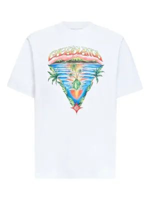 26SS 카사블랑카 반팔 티셔츠 MSP26JTS00119 INNOCENCE TRIANGLE - CASABLANCA