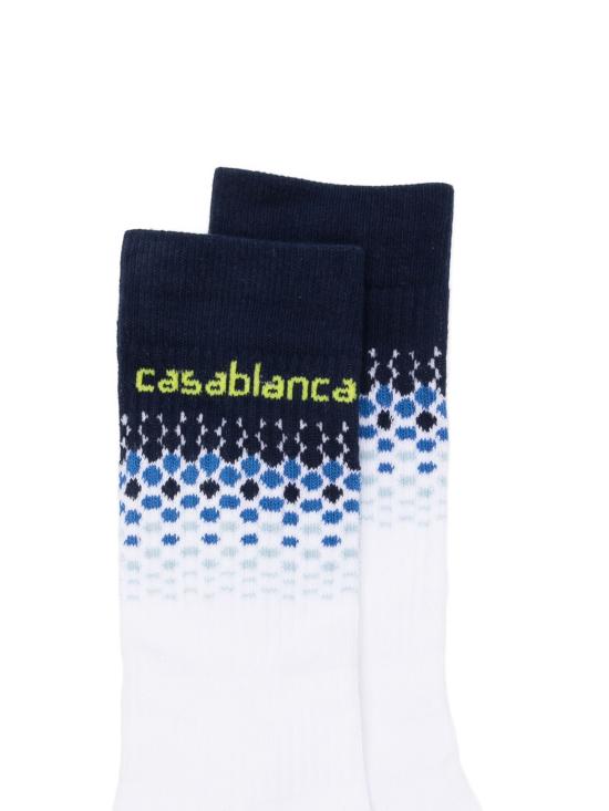26SS 카사블랑카 양말 ASS26ACC01003 WHITEBLUE WHITE BLUE - CASABLANCA