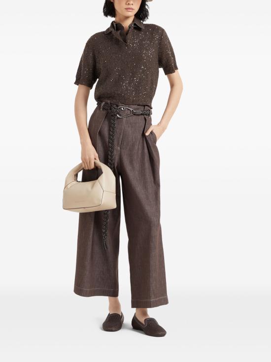 25FW 브루넬로 쿠치넬리 스트레이트 팬츠 MB125FW999 C001 - BRUNELLO CUCINELLI