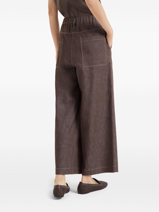 25FW 브루넬로 쿠치넬리 스트레이트 팬츠 MB125FW999 C001 - BRUNELLO CUCINELLI