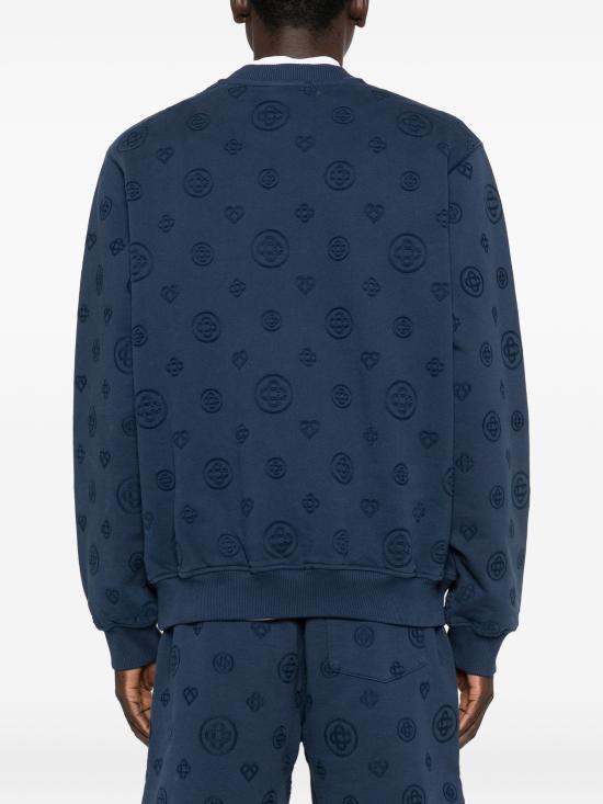26SS 카사블랑카 스웨터 MSP26JTP29302 NAVY LOOPBACK - CASABLANCA