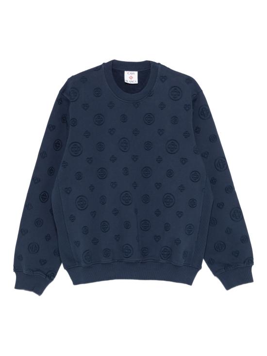 26SS 카사블랑카 스웨터 MSP26JTP29302 NAVY LOOPBACK