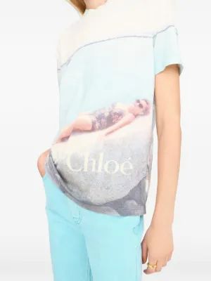 26SS 끌로에 반팔 티셔츠 CH26UJH11288 107 ICONIC MILK - CHLOE