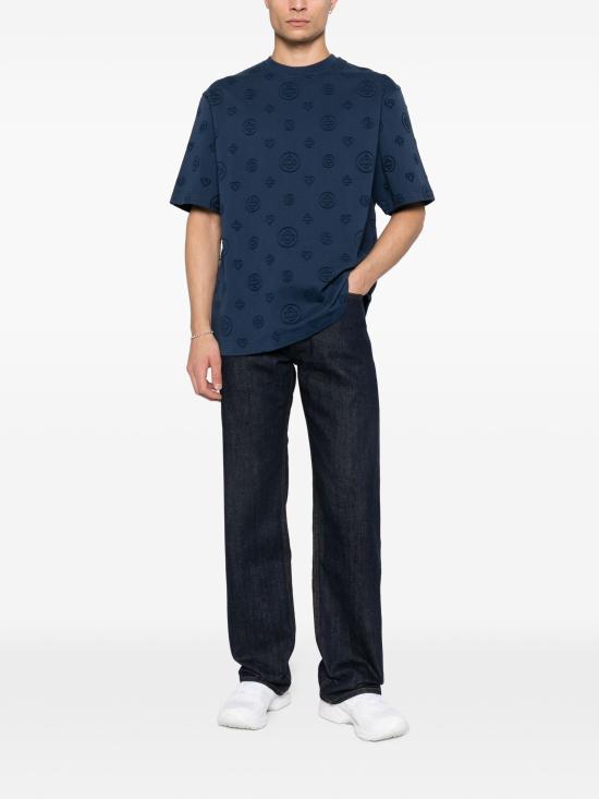 26SS 카사블랑카 반팔 티셔츠 MSP26JTS04403 NAVY JERSEY - CASABLANCA
