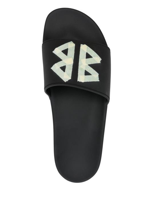 26SS 발렌시아가 풀 슬라이드 샌들 689031W1SA2 1090 BLACKYELOW - BALENCIAGA