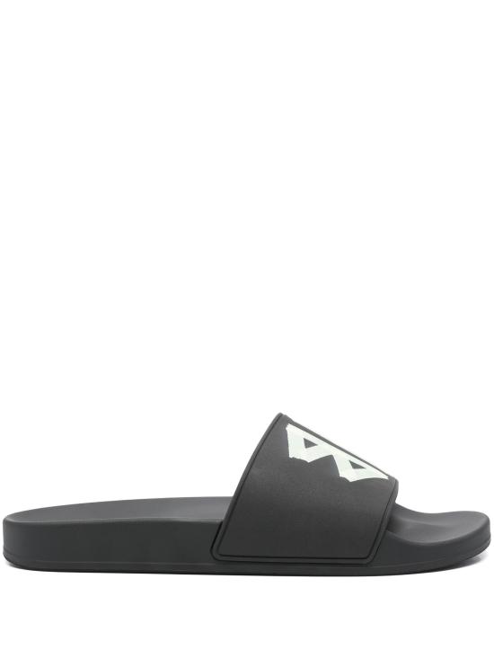 26SS 발렌시아가 풀 슬라이드 샌들 689031W1SA2 1090 BLACKYELOW