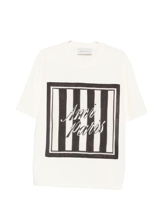 26SS 아미 반팔 티셔츠 UTS395726 1360 BLANCNOIR