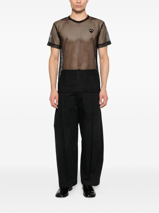 26SS 꼼데가르송 반팔 티셔츠 AXT352051 BLACK - COMME DES GARCONS