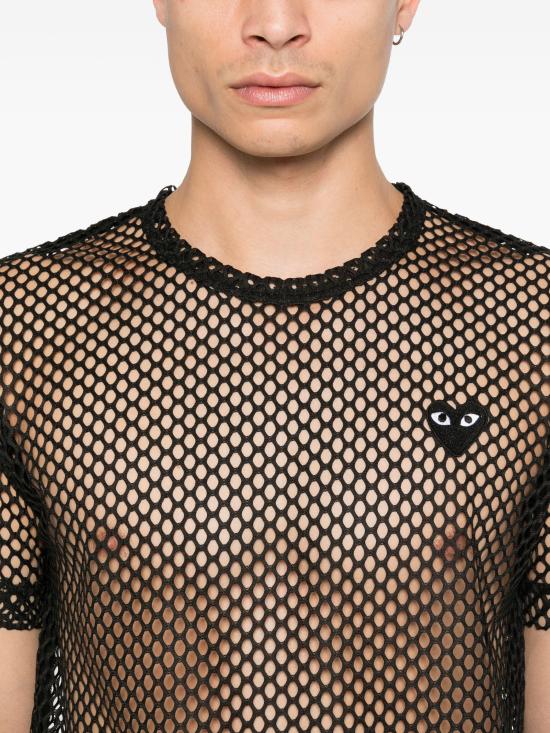 26SS 꼼데가르송 반팔 티셔츠 AXT352051 BLACK - COMME DES GARCONS