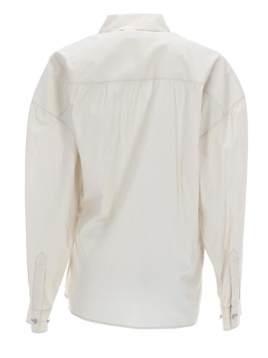 26SS 르메르 스트레이트 칼라 트위스트 셔츠 SH1141LF1500 WH048 NUDE NEUTRALS - LEMAIRE