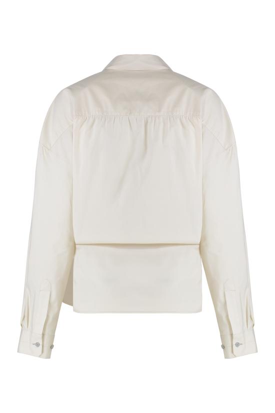 26SS 르메르 스트레이트 칼라 트위스트 셔츠 SH1141LF1500 WH048 NUDE NEUTRALS - LEMAIRE