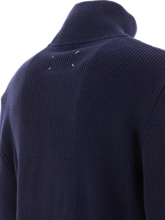 26SS 마르지엘라 니트 집업 가디건 SI1HA0013S17781511F BLUE - MAISON MARGIELA