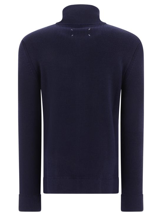 26SS 마르지엘라 니트 집업 가디건 SI1HA0013S17781511F BLUE - MAISON MARGIELA