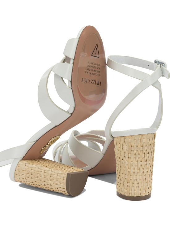 26SS 아쿠아주라 샌들 CPAMIDS0CWKFFF WHITE - AQUAZZURA