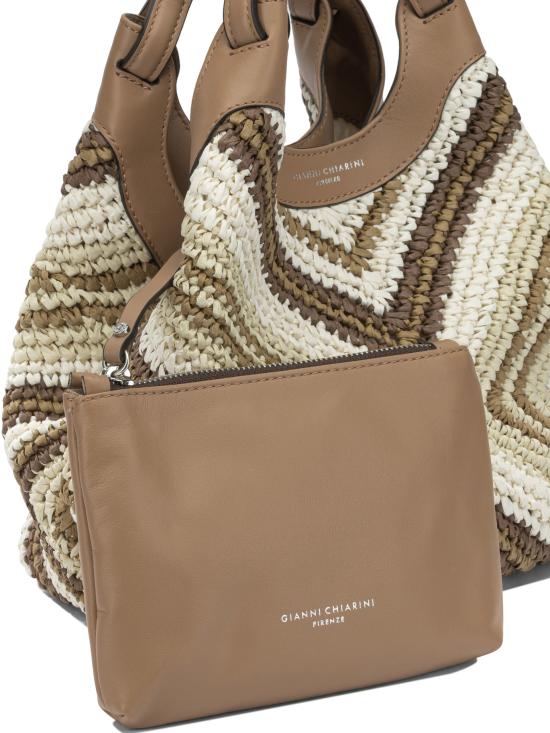 26SS 지아니 끼아리니 토트백 BS12189DIAMIXDUA11130VARCUOIO BEIGE - GIANNI CHIARINI