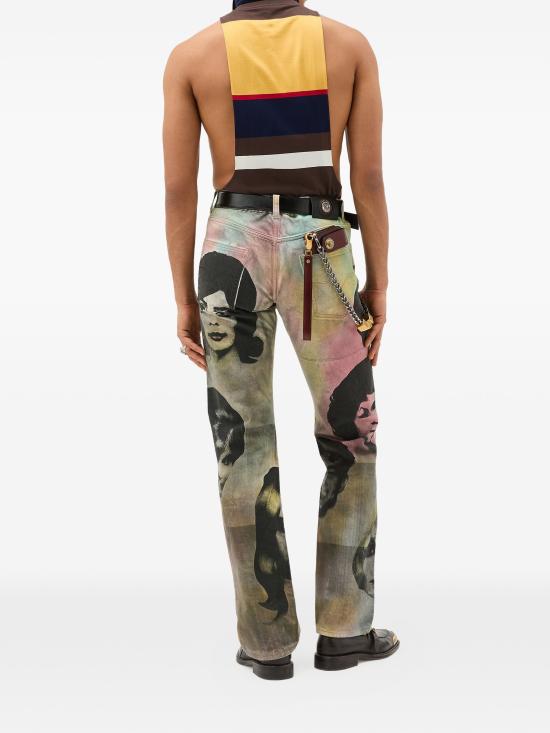 26SS 베르사체 스트레이트 팬츠 10246651A17961 5X000 MULTICOLOR - VERSACE