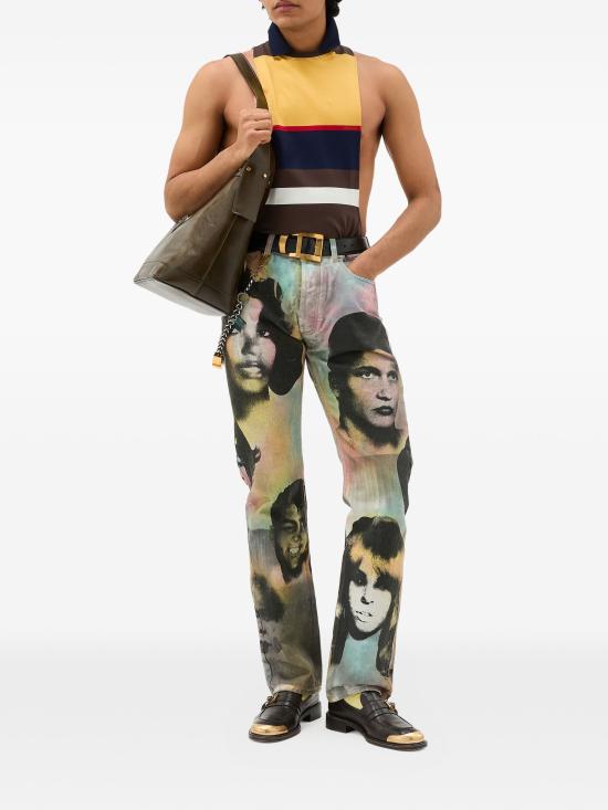 26SS 베르사체 스트레이트 팬츠 10246651A17961 5X000 MULTICOLOR - VERSACE