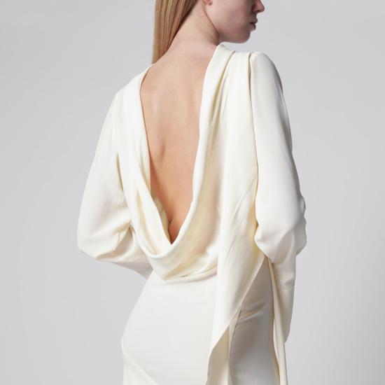 26SS 프란체스코 무라노 미디 원피스 DR562T03 300 WHITE - FRANCESCO MURANO