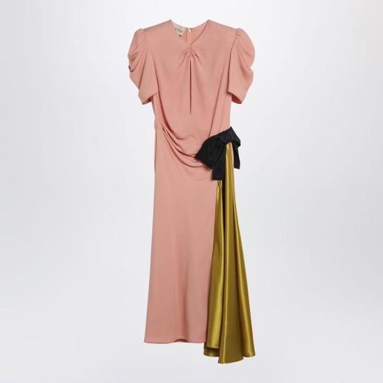 26SS 발렌티노 가라바니 미디 원피스 8B0VAK679W5 4HN PINK