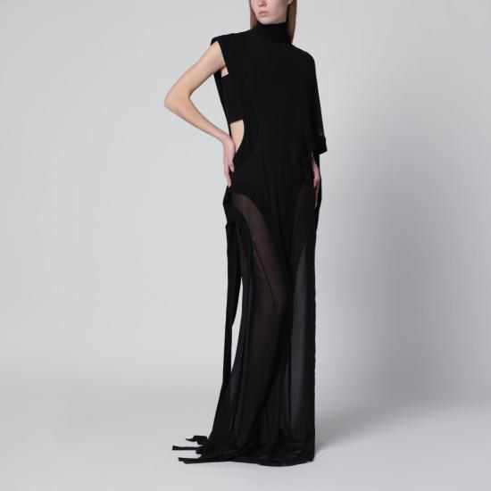 26SS 프란체스코 무라노 미디 원피스 DR567T07 999 BLACK