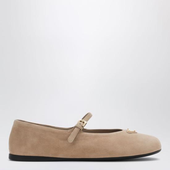 26FW 프라다 플랫 슈즈 1F793N005008 F0036 BEIGE