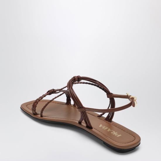 26FW 프라다 샌들 1X406O005011 F0054 BROWN - PRADA