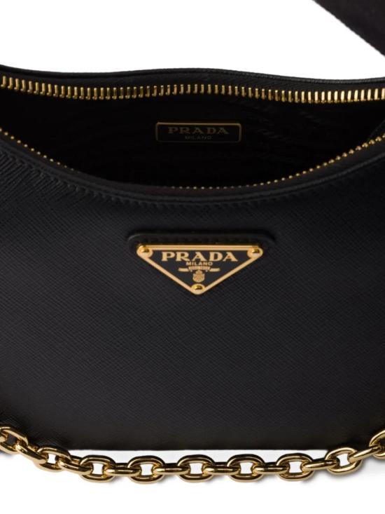 26FW 프라다 리에디션 레더 숄더백 1BH204V2PNZV F0632 BLACK - PRADA