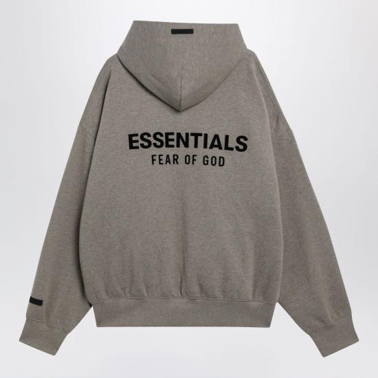 26SS 피어오브갓 후드 티셔츠 192AS262052F HH GREY - FEAR OF GOD