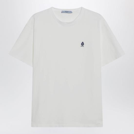 26FW 프라다 반팔 티셔츠 3578BROOO19Z8 F0009 WHITE