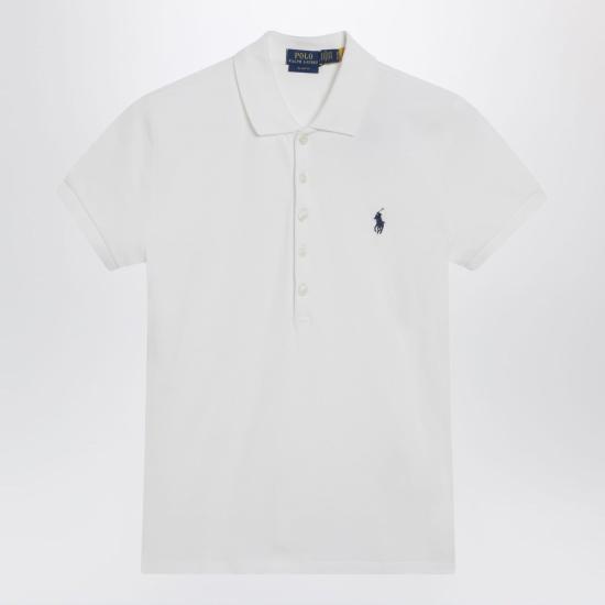 26SS 폴로 랄프로렌 슬림핏 스트레치 폴로 셔츠 211B18200015CO WHT WHITE