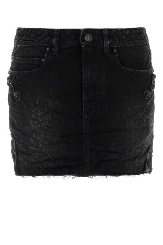 25FW 발렌시아가 와이드 레그 팬츠 852324 TTW671037 BLACK