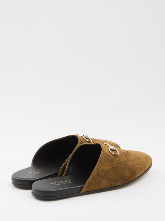 25FW 구찌 홀스빗 스웨이드 뮬 850140 AAFQV2118 BROWN - GUCCI