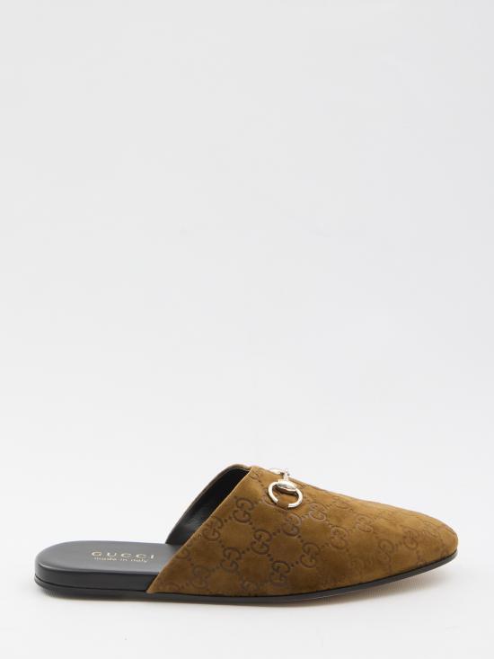 25FW 구찌 홀스빗 스웨이드 뮬 850140 AAFQV2118 BROWN