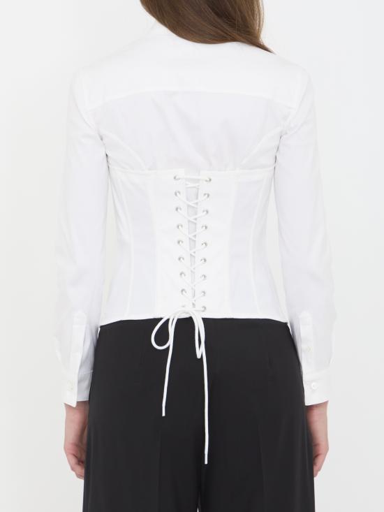 25FW 발렌시아가 코르셋 셔츠 850782 TSM199000 WHITE - BALENCIAGA