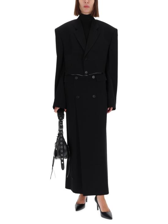 25FW 발렌시아가 롱 스커트 838768 TRT011000 BLACK - BALENCIAGA