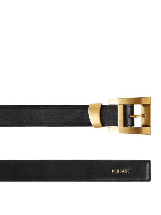 26SS 베르사체 레귤러 벨트 1023735 1A178481B55J BLACK - VERSACE