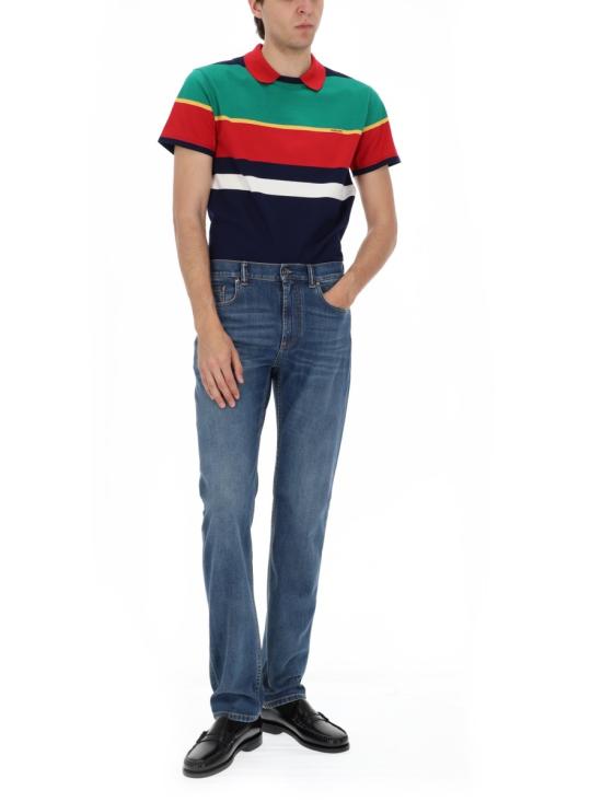 26SS 베르사체 스트레이트 팬츠 1024363 1A178371D800 DENIM - VERSACE