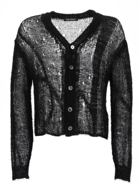 26SS 아워레가시 스웨터 M2263AB BLACKRAGGEDOPENLINEN
