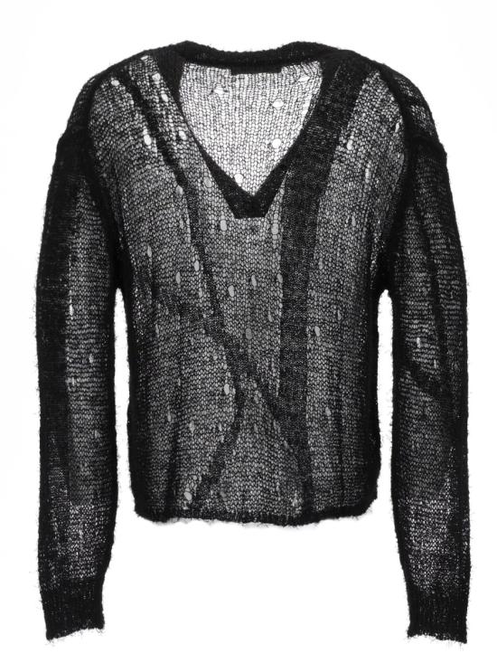 26SS 아워레가시 스웨터 M2263AB BLACKRAGGEDOPENLINEN - OUR LEGACY