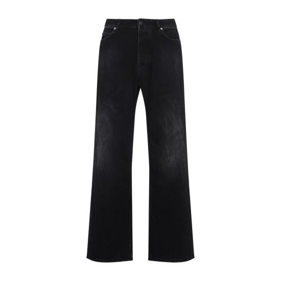 25FW 발렌시아가 스트레이트 팬츠 851352 TTW671037 BLACK - BALENCIAGA