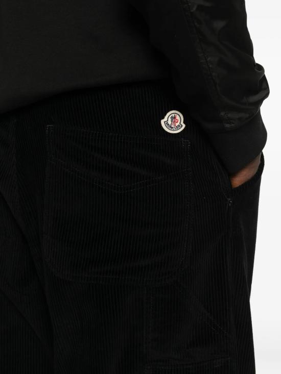 25FW 몽클레어 코듀로이 조깅 팬츠 2A00023 549UU999 BLACK - MONCLER