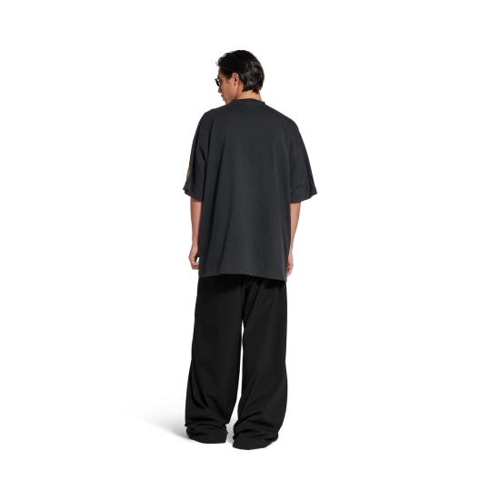 25FW 발렌시아가 유니폼 머치 오버사이즈 티셔츠 831305 TSVH41041 BLACK - BALENCIAGA