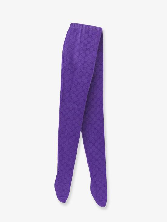25FW 구찌 프린티드 스트레치 나일론 타이즈 849720 3GAN95200 PURPLE