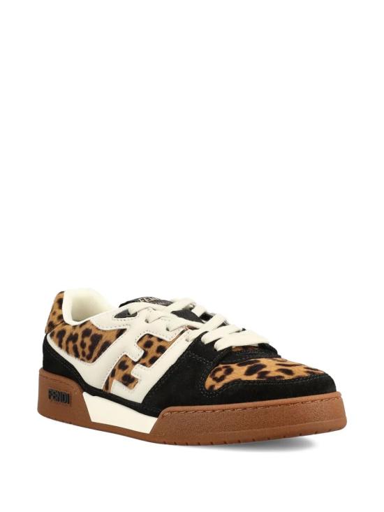 25FW 펜디 매치 소프트레더 스웨이드 로우탑 플랫폼 8E8625 AY9GF1TO3 ANIMALIER - FENDI
