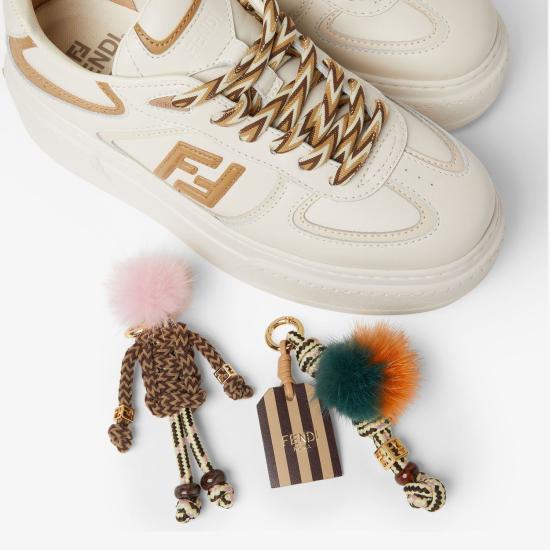 25FW 펜디 매치 소프트 레더 로우탑 스니커즈 8E8721 AY9NF1TO4 BEIGE - FENDI