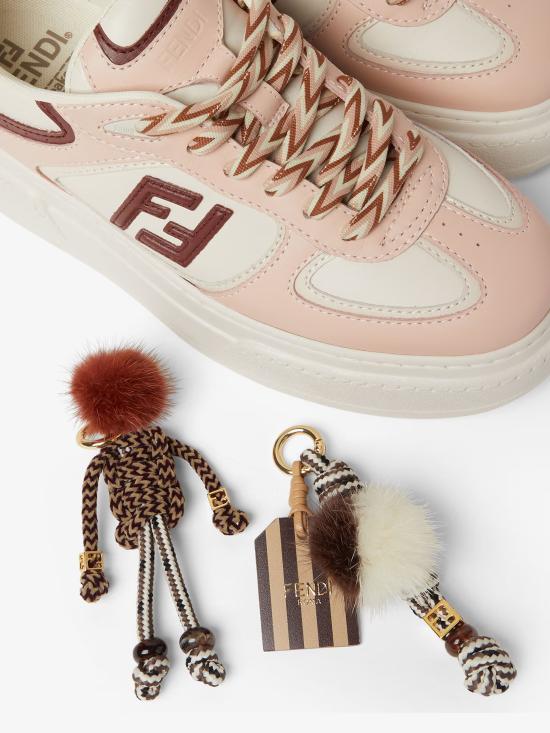 25FW 펜디 매치 소프트 레더 로우탑 스니커즈 8E8721 AY9NF1TPW BEIGE - FENDI