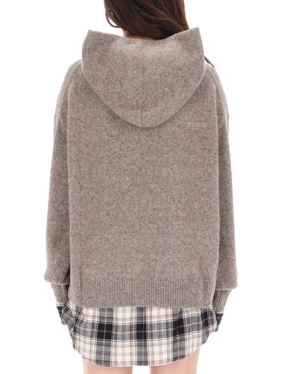 25FW 아크네 스튜디오 후드 티셔츠 A60605 AHW BEIGE - ACNE STUDIOS