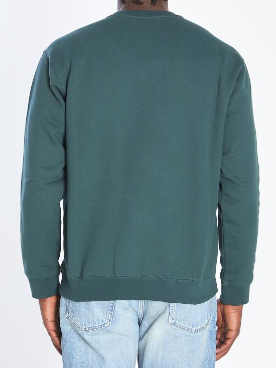 25FW 구찌 브러시드 코튼 저지 스웨트셔츠 848737 XJHKI3348 GREEN - GUCCI
