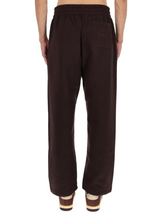 25FW 구찌 브러시드 코튼 저지 조깅 팬츠 848724 XJHKH2093 BROWN - GUCCI