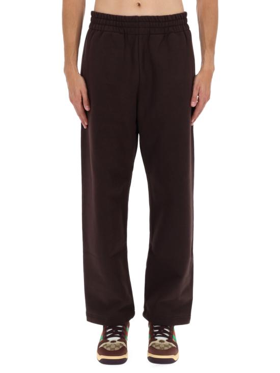 25FW 구찌 브러시드 코튼 저지 조깅 팬츠 848724 XJHKH2093 BROWN